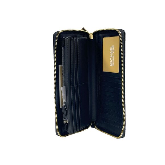 NEW Michael Kors Jet Set Travel Large Animal Print Continental Wristlet Wallet - Picture 3 of 5